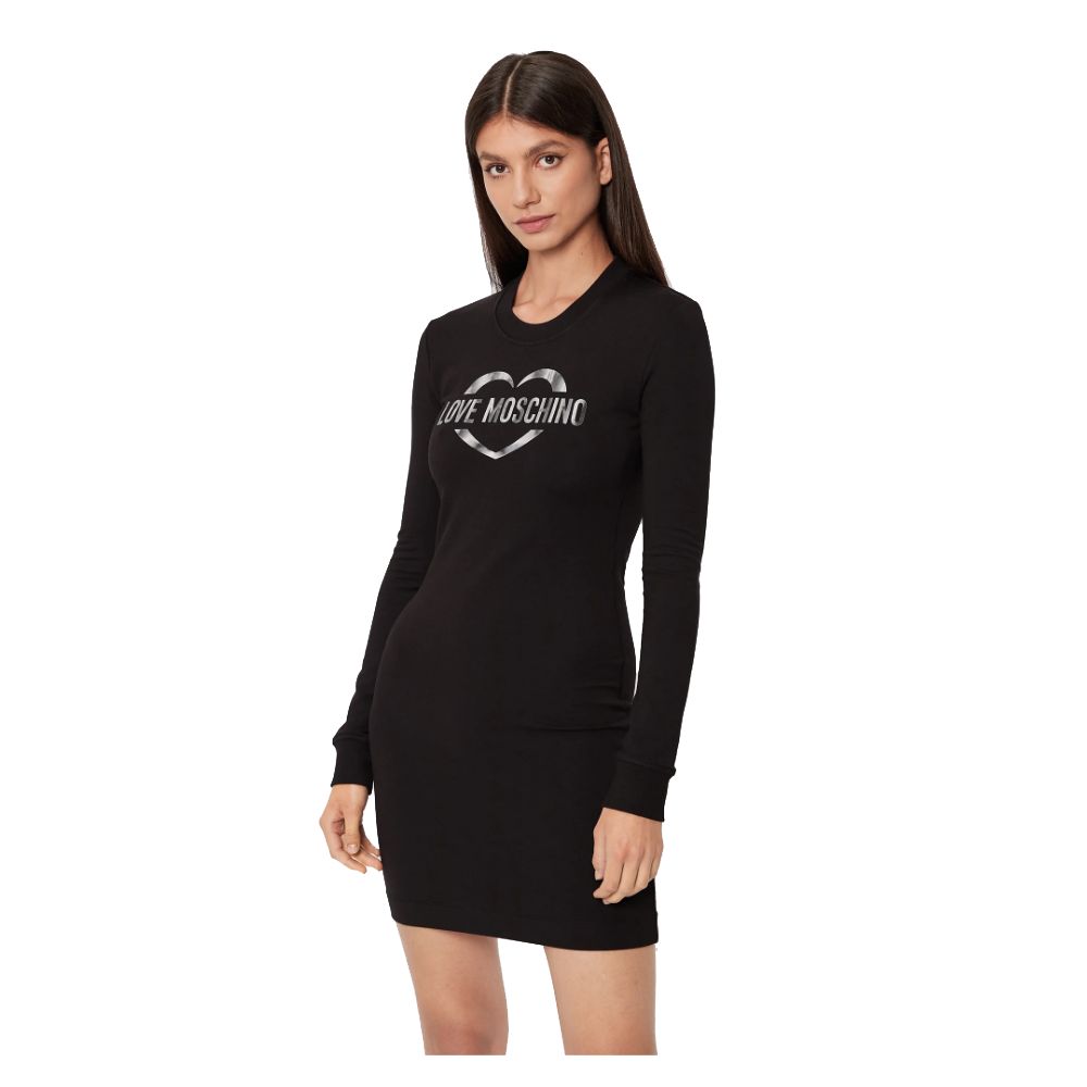 Love Moschino Chic Cotton Blend Logo Dress $308.00 Love Moschino Luzworld
