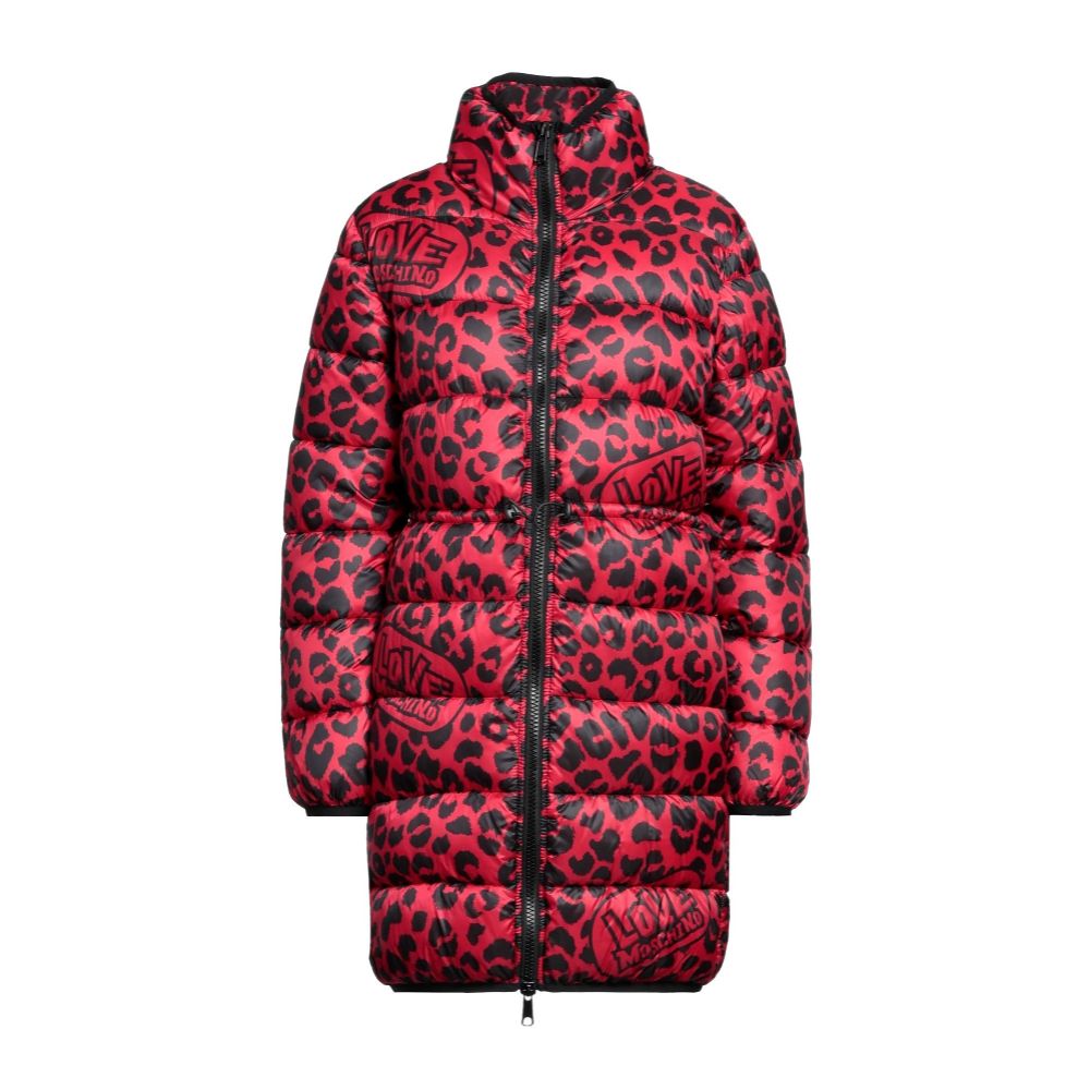 Love Moschino Chic Leopard Print Long Down Jacket $758.00 Love Moschino Luzworld