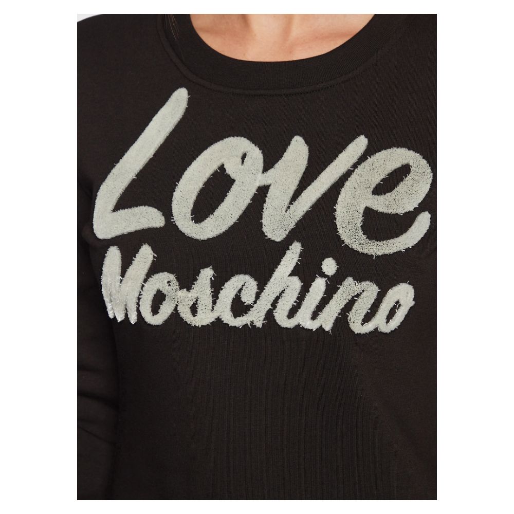 Love Moschino Chic Embossed Logo Cotton Blend Dress $583.00 Love Moschino Luzworld