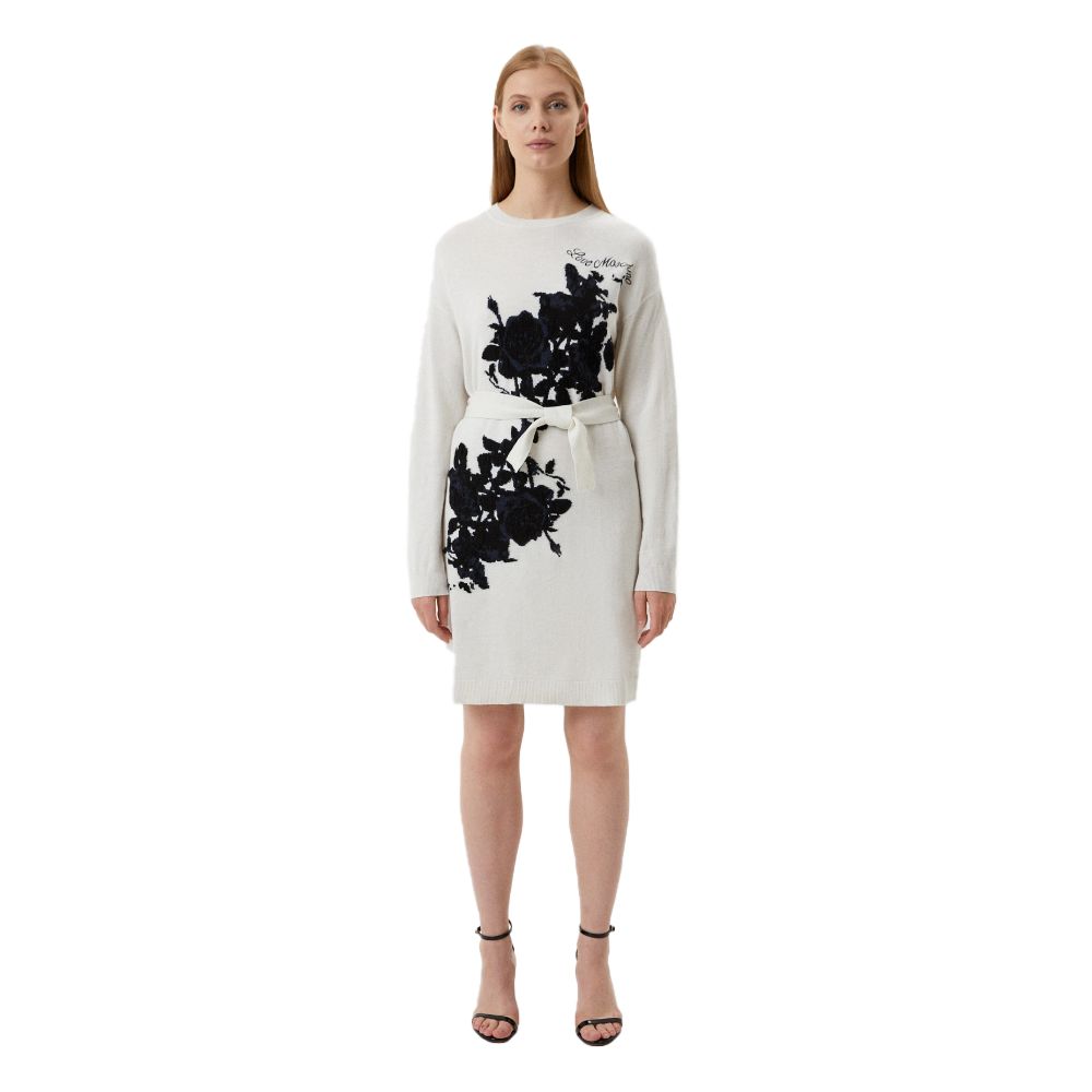 Love Moschino Elegant Embroidered Wool Blend Long Dress $679.00 Love Moschino Luzworld