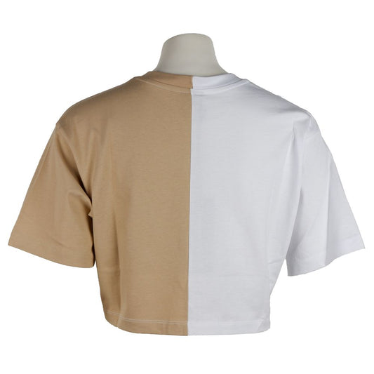 Comme Des Fuckdown Beige Cotton Women T-Shirt $136.00 Comme Des Fuckdown Luzworld