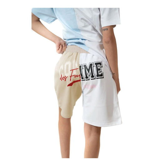 Comme Des Fuckdown Chic Two-Tone Logo Shorts $174.00 Comme Des Fuckdown Luzworld