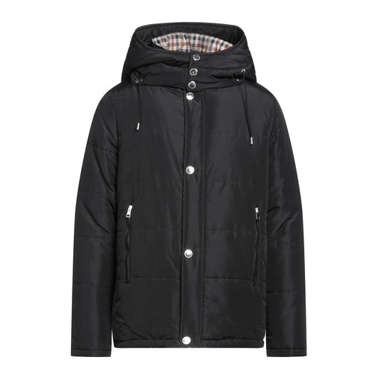 Aquascutum Black Polyamide Men's Jacket $1718.00 Aquascutum Luzworld
