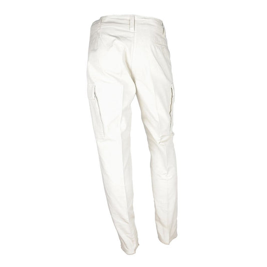 Don The Fuller White Cotton Men's Trouser $587.00 Don The Fuller Luzworld