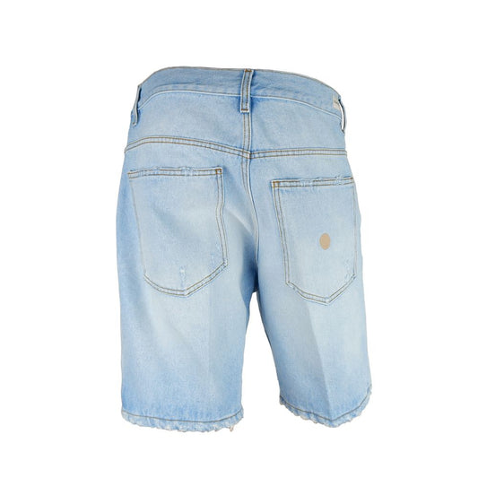 Don The Fuller Blue Cotton Men's Bermuda Shorts $708.00 Don The Fuller Luzworld