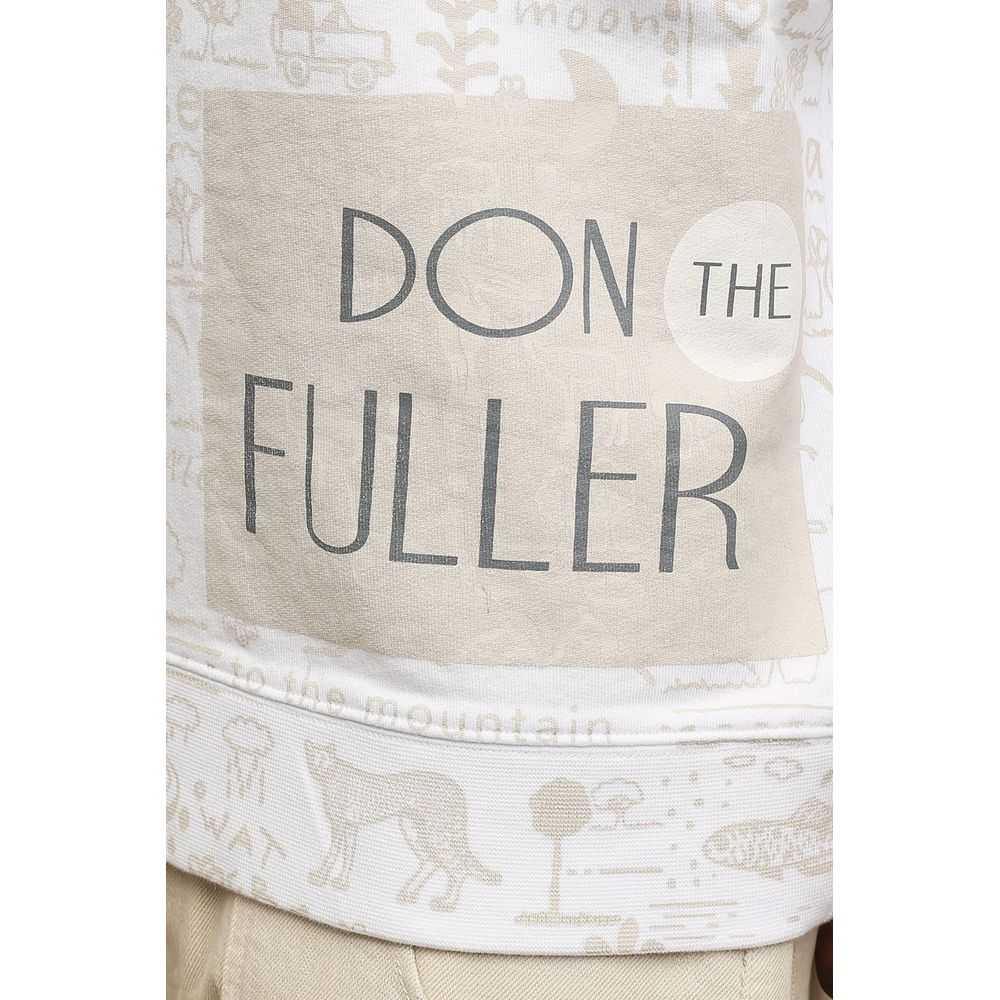 Don The Fuller White Cotton Men Sweater $727.00 Don The Fuller Luzworld