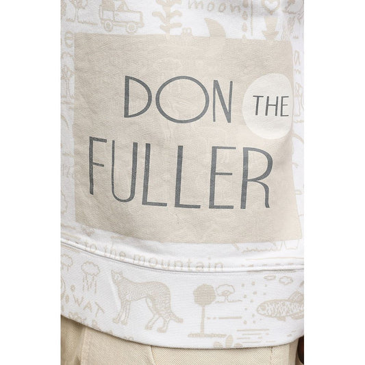 Don The Fuller White Cotton Men Sweater $727.00 Don The Fuller Luzworld