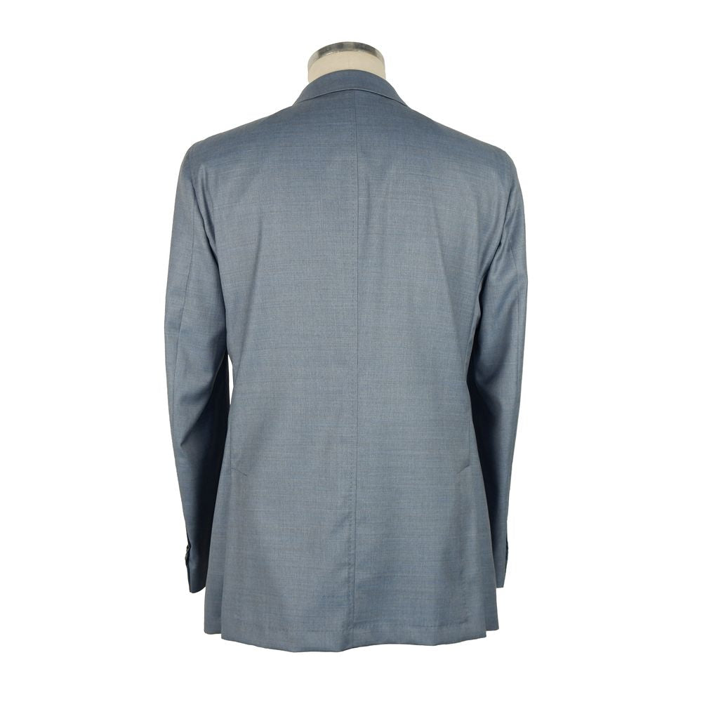 Emilio Romanelli Blue Wool Men's Blazer
