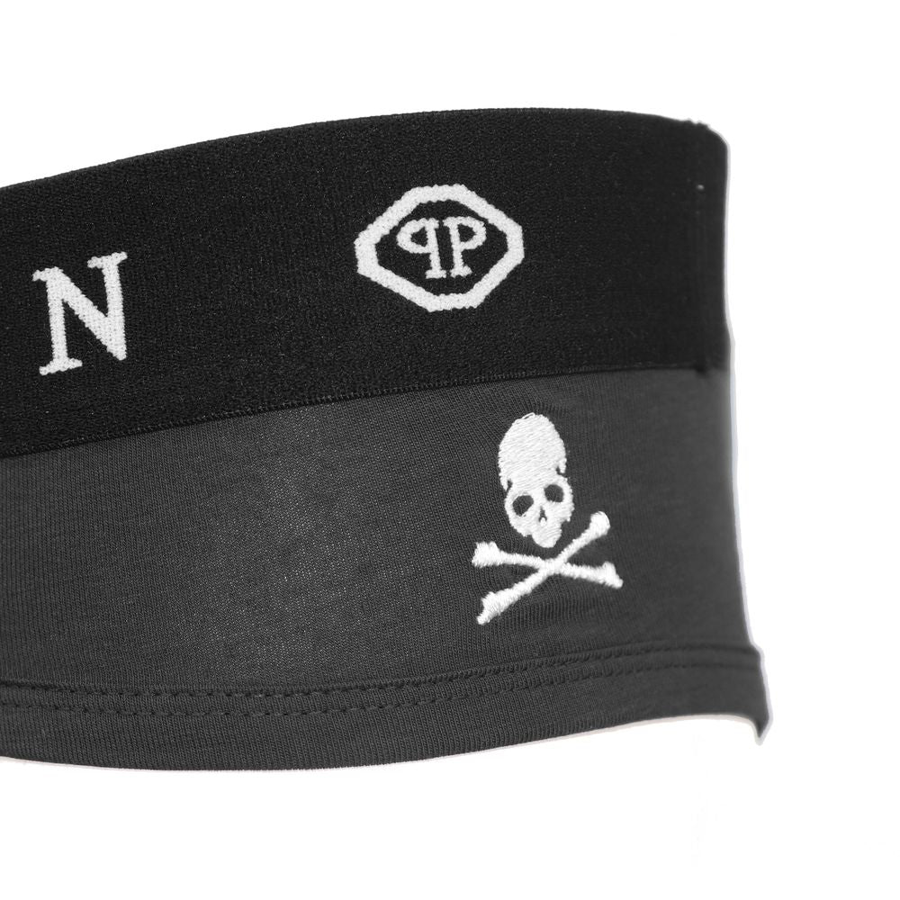 Philipp Plein Black Cotton Men Boxer Short Pack $156.00 Philipp Plein Luzworld
