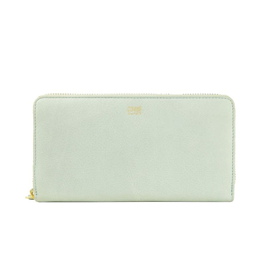 Cavalli Class Gray Calfskin Women Wallet $244.00 Cavalli Class Luzworld