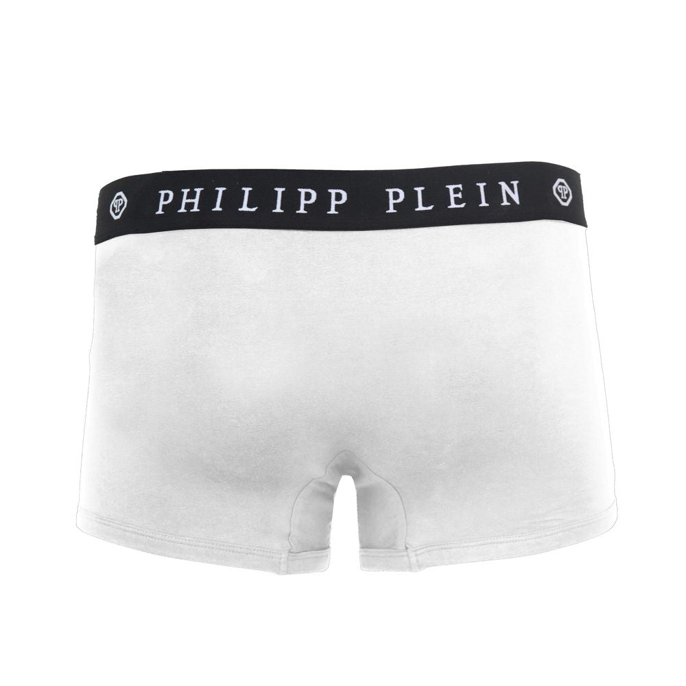 Philipp Plein White Cotton Men's Boxer $179.00 Philipp Plein Luzworld