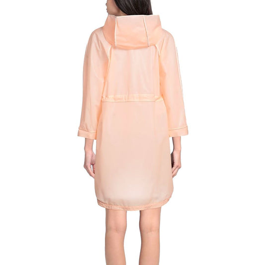 Elisabetta Franchi Powder Pink Long Waterproof Jacket $1003.00 Elisabetta Franchi Luzworld