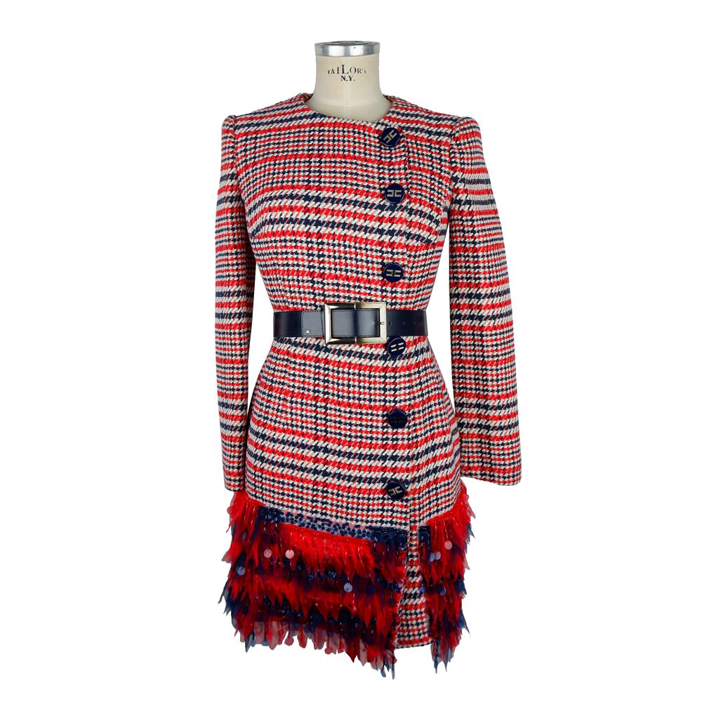 Elisabetta Franchi Red Cotton Women Dress $1622.00 Elisabetta Franchi Luzworld