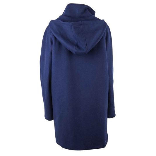 Love Moschino Blue Wool Women Coat $1135.00 Love Moschino Luzworld