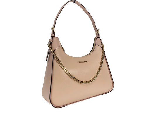 Michael Kors Wilma Large Smooth Leather Chain Shoulder Bag Purse Powder Blush $971.00 Michael Kors Luzworld
