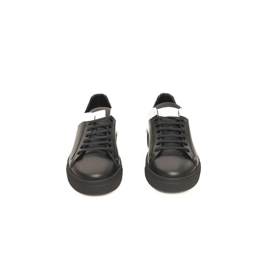 Cerruti 1881 Black Cowhide Men Sneaker $650.00 Cerruti 1881 Luzworld