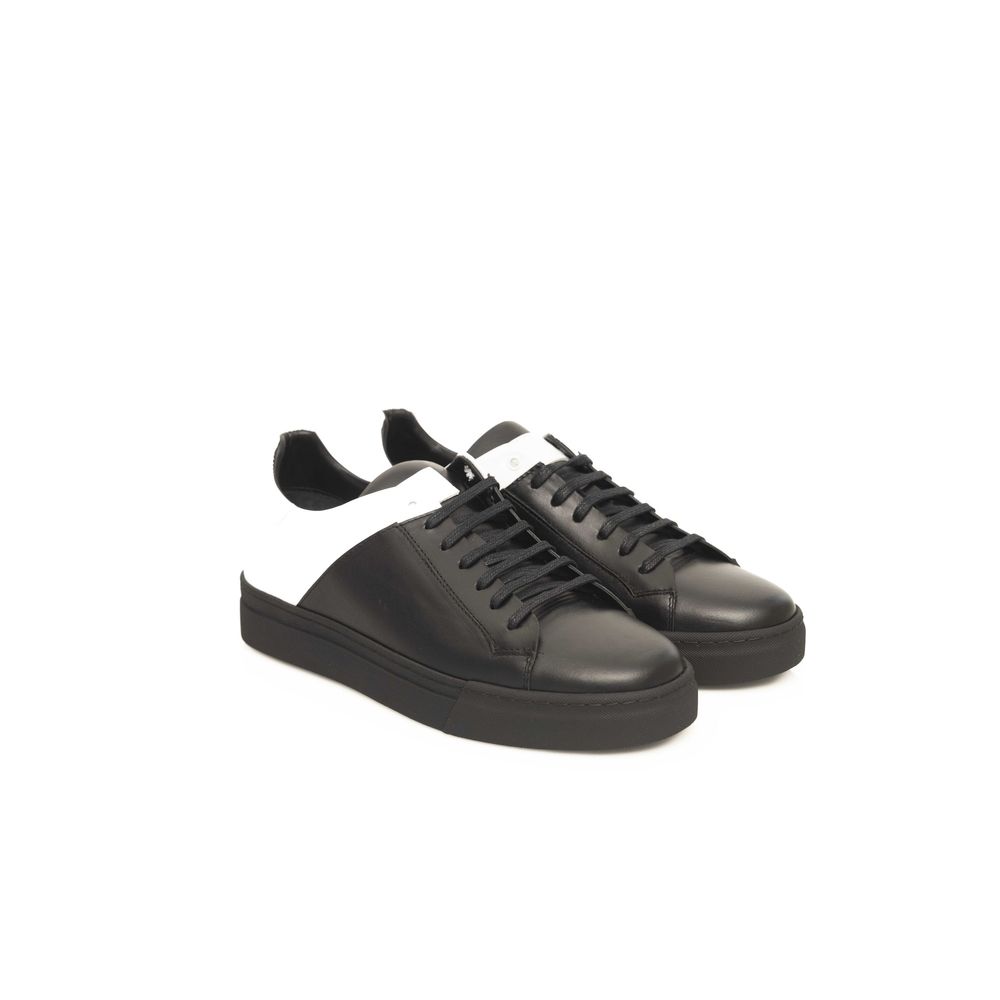 Cerruti 1881 Black Cowhide Men Sneaker $650.00 Cerruti 1881 Luzworld