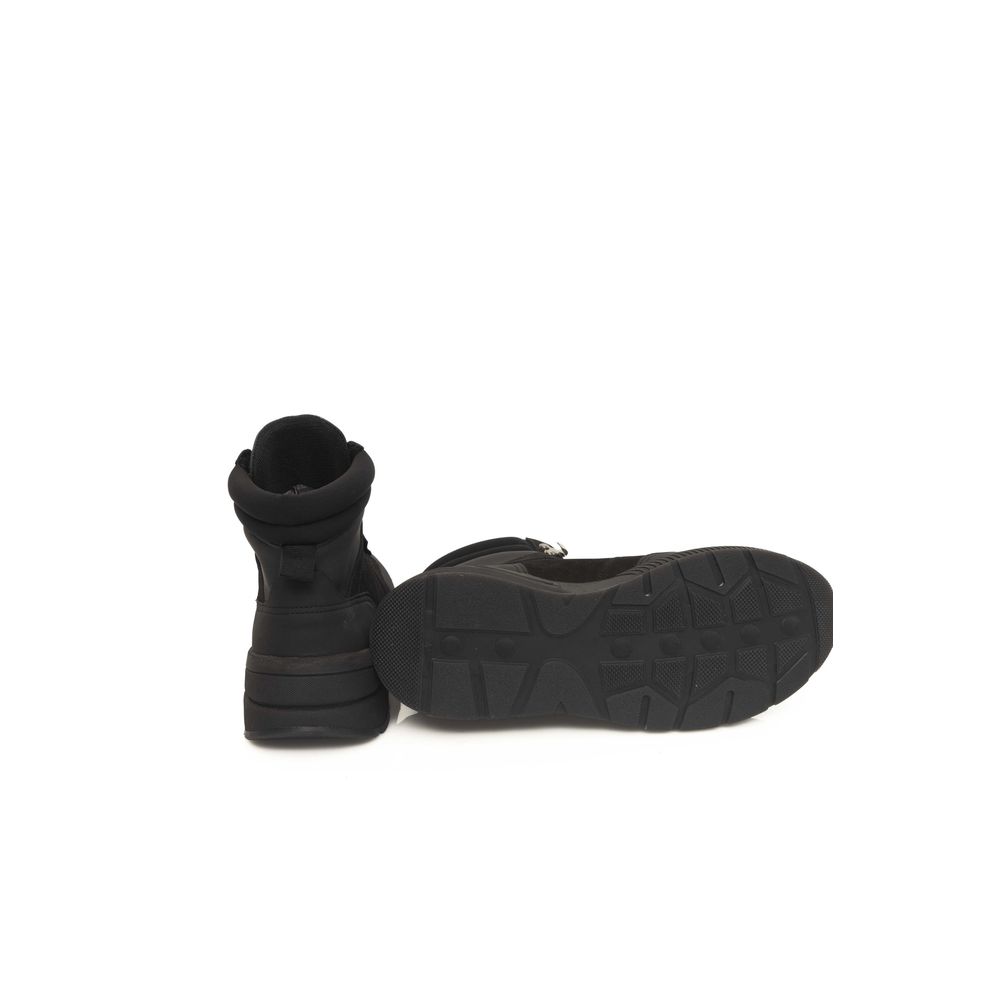 Cerruti 1881 Black Leather Men Sneaker $721.00 Cerruti 1881 Luzworld