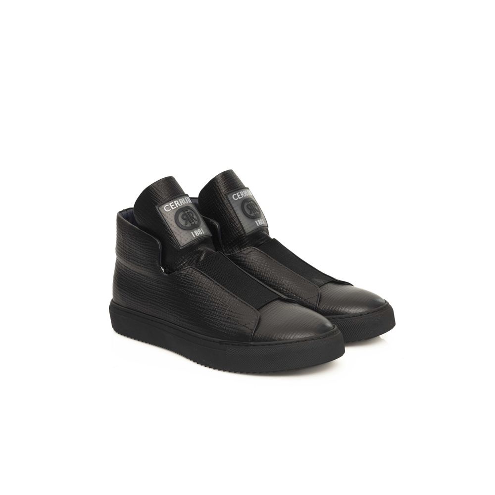 Cerruti 1881 Black Calfskin Men Sneaker $593.00 Cerruti 1881 Luzworld