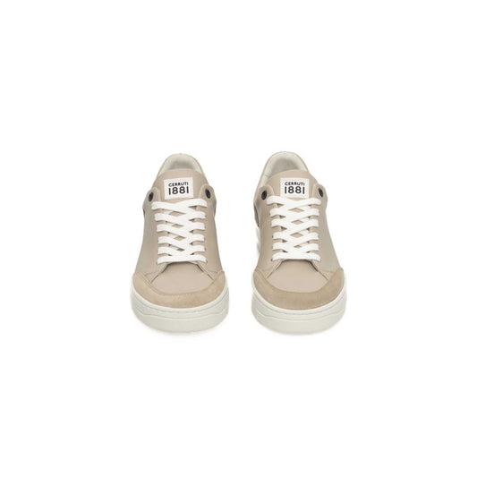 Cerruti 1881 Beige Cowhide Women Sneaker $628.00 Cerruti 1881 Luzworld