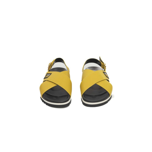 Cerruti 1881 Yellow Calfskin Women Sandal $708.00 Cerruti 1881 Luzworld