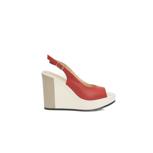 Cerruti 1881 Red Calfskin Women Sandal $674.00 Cerruti 1881 Luzworld