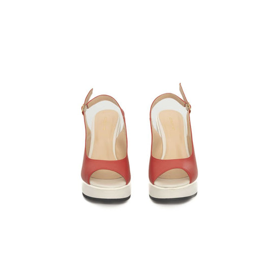 Cerruti 1881 Red Calfskin Women Sandal $674.00 Cerruti 1881 Luzworld