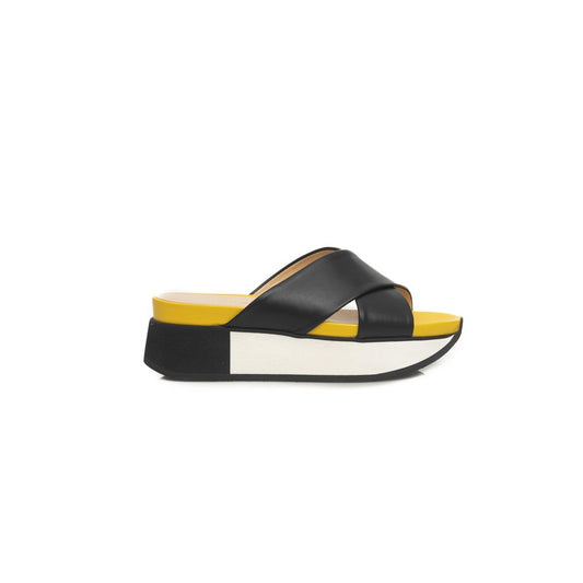 Cerruti 1881 Black Calfskin Women Sandal $674.00 Cerruti 1881 Luzworld