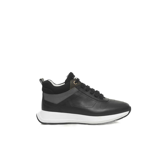 Cerruti 1881 Black Leather Women Sneaker $721.00 Cerruti 1881 Luzworld