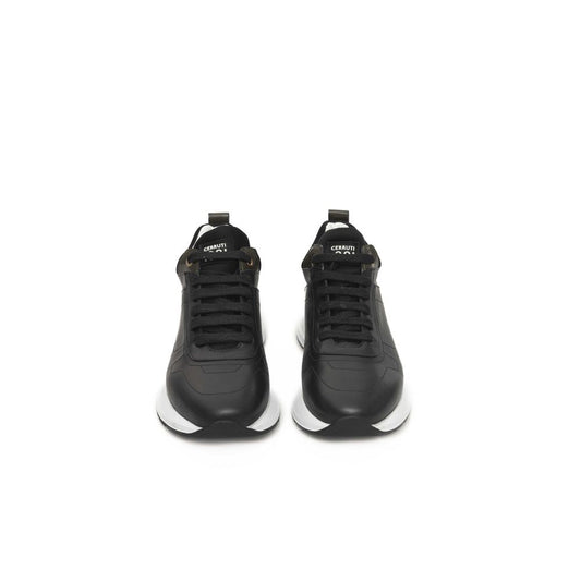 Cerruti 1881 Black Leather Women Sneaker $721.00 Cerruti 1881 Luzworld