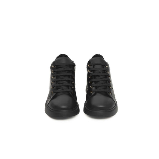 Cerruti 1881 Black Leather Women Sneaker $721.00 Cerruti 1881 Luzworld