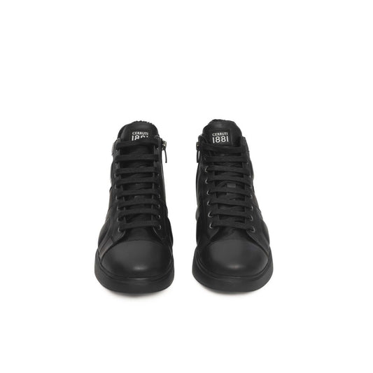 Cerruti 1881 Black Cowhide Women Sneaker $721.00 Cerruti 1881 Luzworld