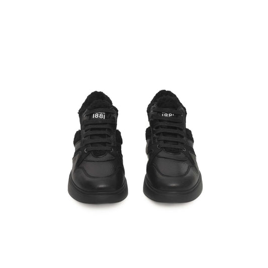Cerruti 1881 Black Cowhide Women Platform Sneaker $721.00 Cerruti 1881 Luzworld