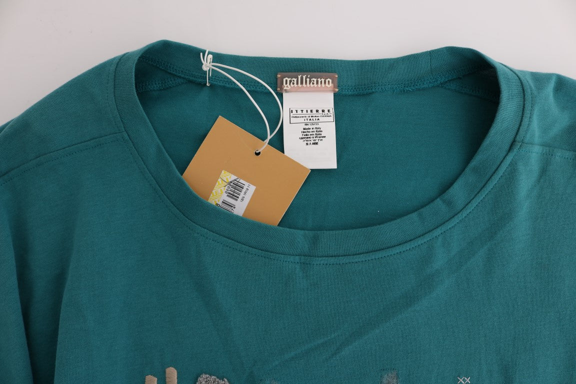 John Galliano Green Cotton Oversized Sweater $262.00 John Galliano Luzworld