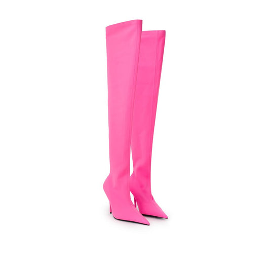 Balenciaga Elegant Pink Polyester Ankle Boots $2873.00 Balenciaga Luzworld