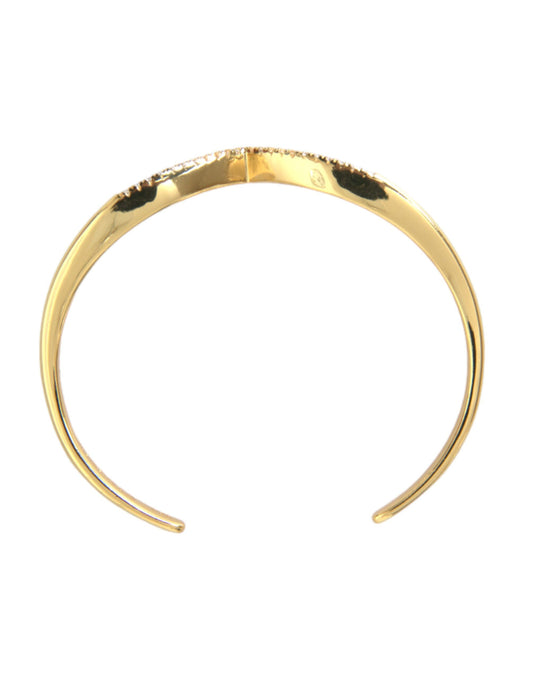 Nialaya Arched Wing Cuff Skyfall Gold CZ 925 Bracelet $520.00 Nialaya Luzworld