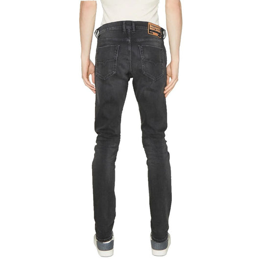Diesel Black Cotton Men Jeans $255.00 Diesel Luzworld