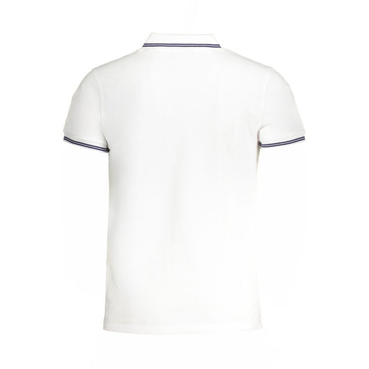 Cavalli Class White Cotton Polo Shirt $181.00 Cavalli Class Luzworld