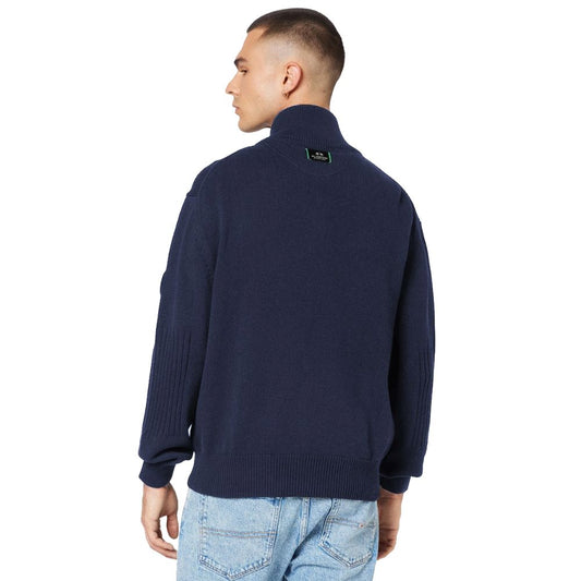 La Martina Blue Cotton Sweater $541.00 La Martina Luzworld