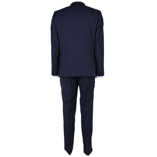 Made in Italy Blue Wool Men's Suit $2311.00 Made in Italy Luzworld
