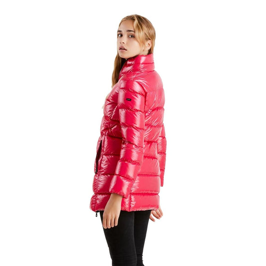 Refrigiwear Fuchsia Shimmer Long Down Jacket $621.00 Refrigiwear Luzworld