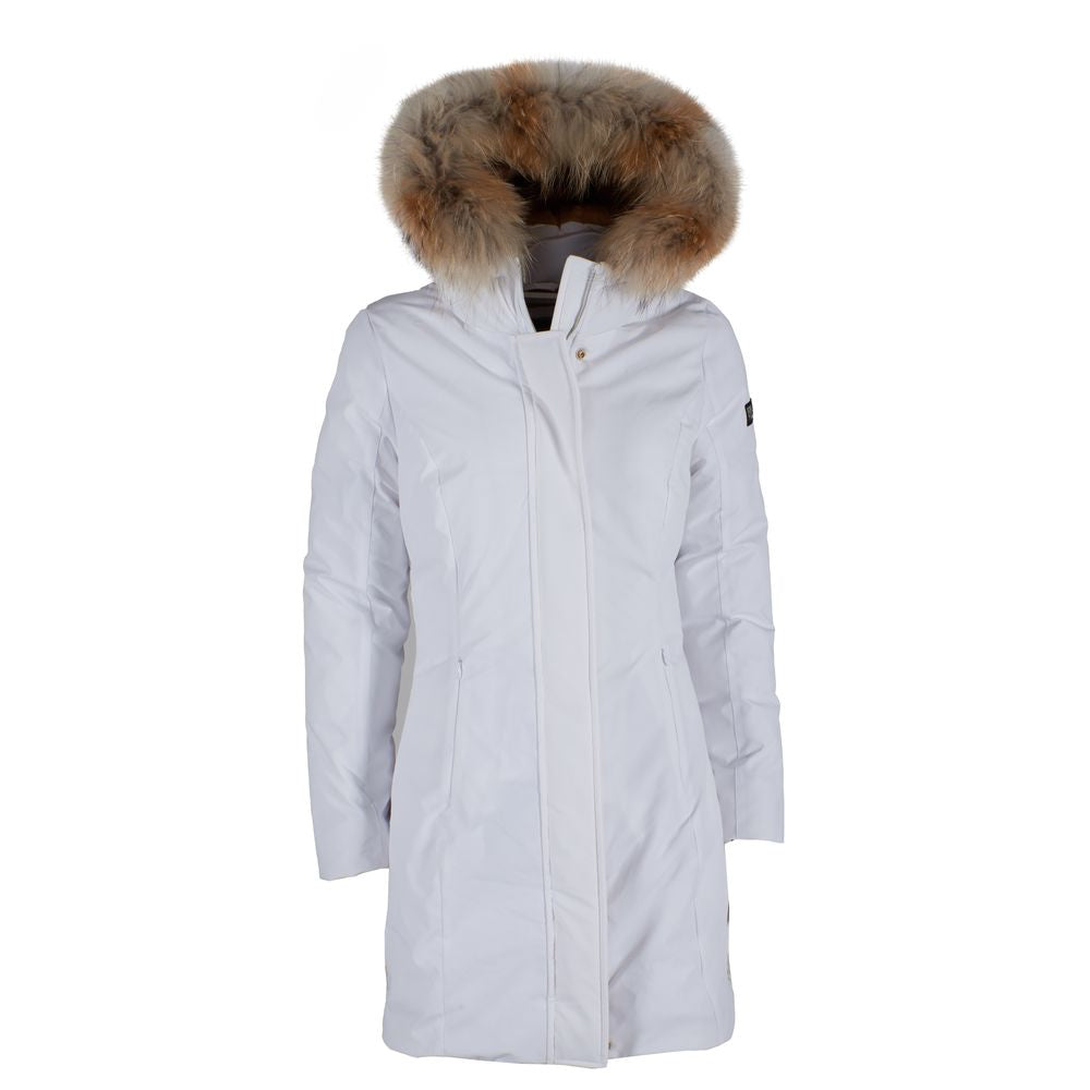 Yes Zee White Nylon Women Jacket $616.00 Yes Zee Luzworld