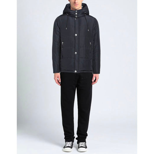 Aquascutum Blue Polyamide Men Jacket $1718.00 Aquascutum Luzworld