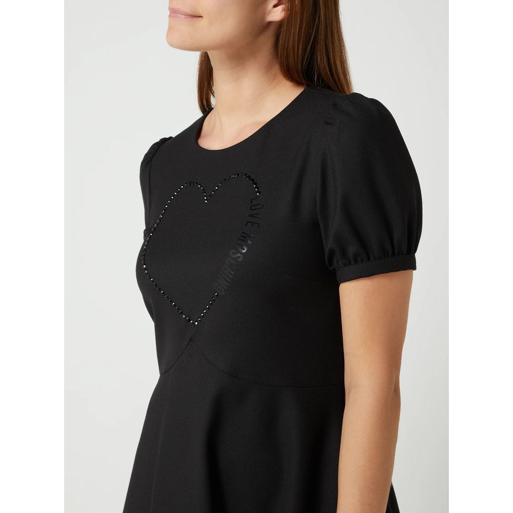 Love Moschino Black Polyester Women Dress $672.00 Love Moschino Luzworld