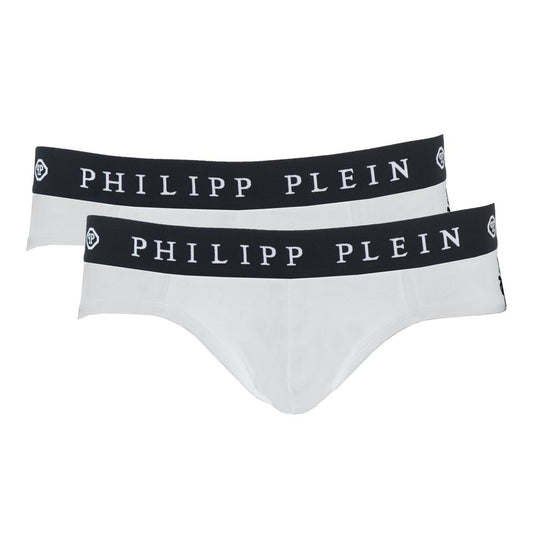 Philipp Plein White Cotton Men Boxer Short $156.00 Philipp Plein Luzworld