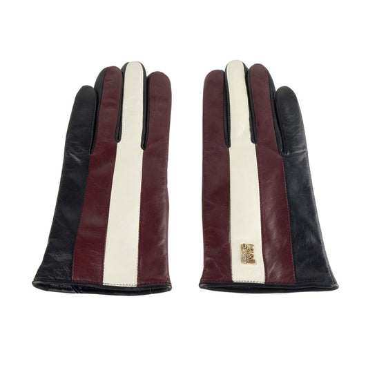 Cavalli Class Black Lambskin Women Glove $207.00 Cavalli Class Luzworld