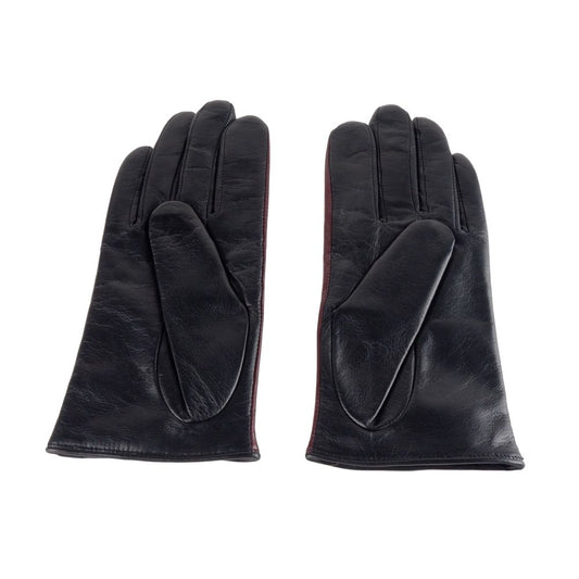 Cavalli Class Black Lambskin Women Glove $207.00 Cavalli Class Luzworld