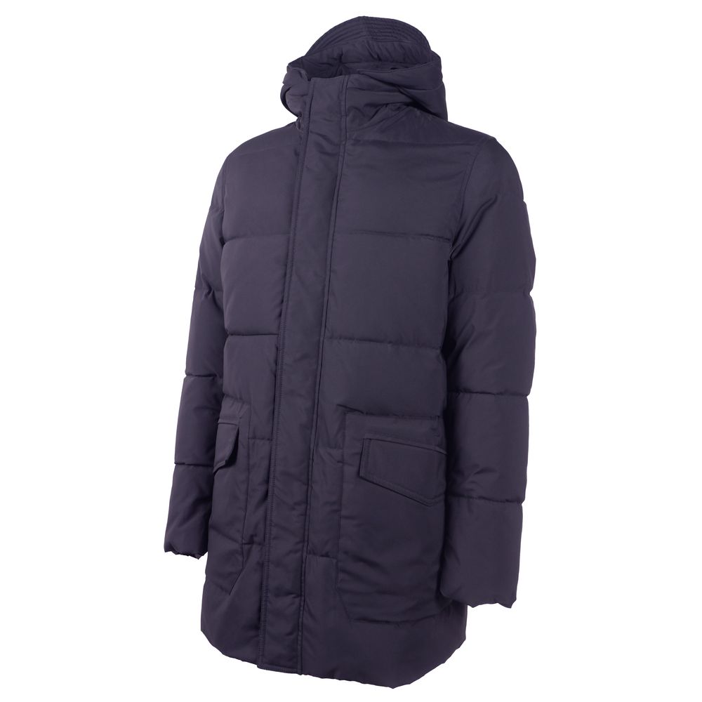 Emilio Romanelli Blue Polyester Men Jacket $612.00 Emilio Romanelli Luzworld