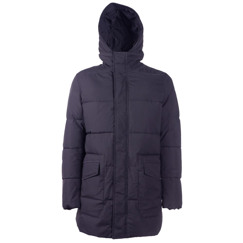 Emilio Romanelli Blue Polyester Men Jacket $612.00 Emilio Romanelli Luzworld