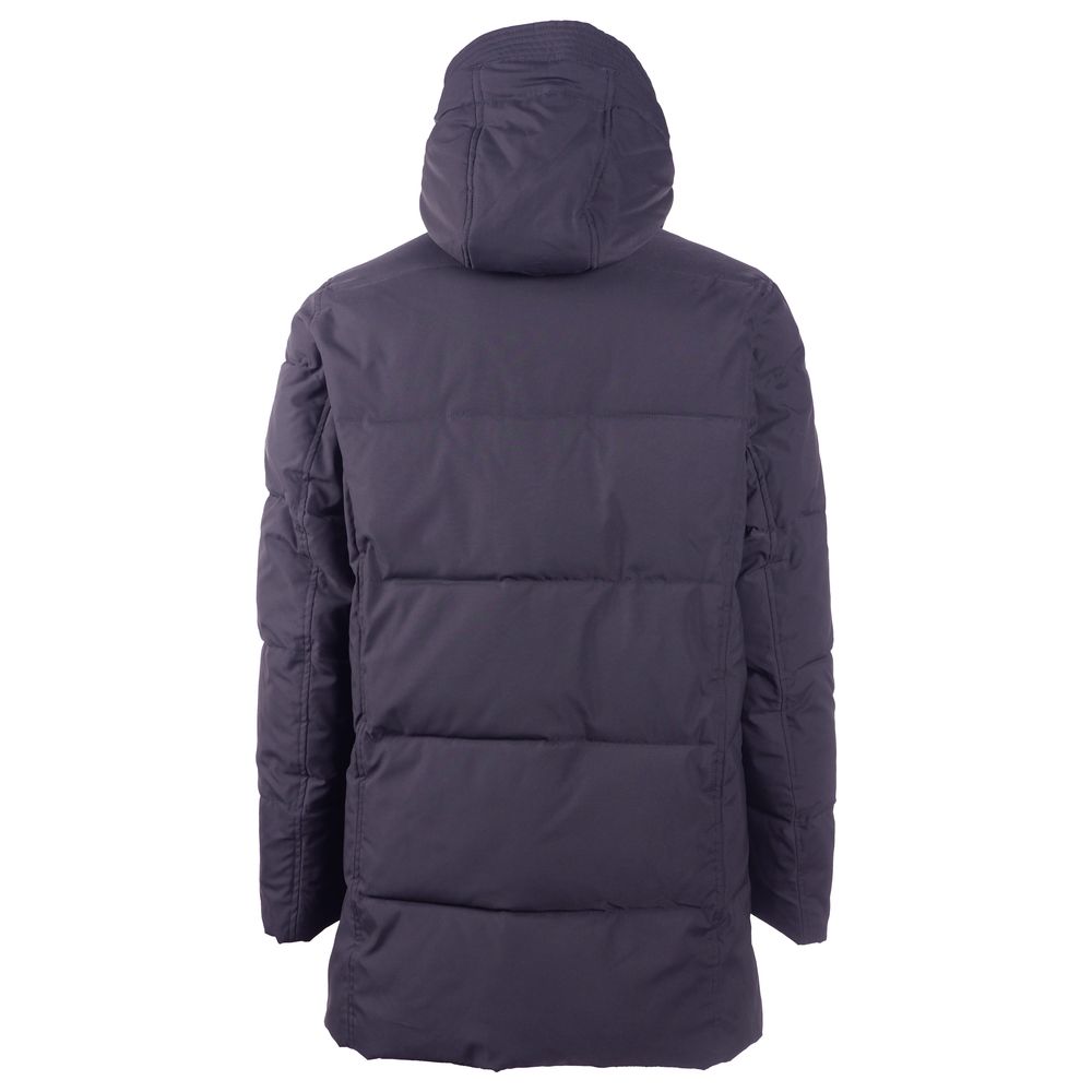 Emilio Romanelli Blue Polyester Men Jacket $612.00 Emilio Romanelli Luzworld